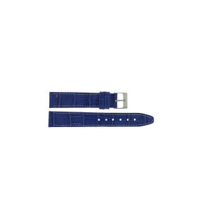 Horlogeband Universeel 850.16.18 Leder Blauw 18mm