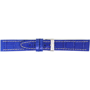 Horlogeband Universeel 850.16.18 Leder Blauw 18mm