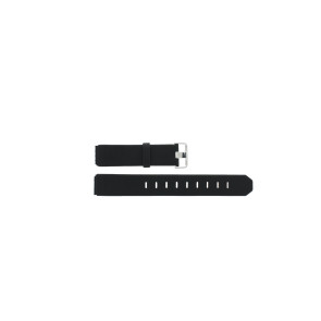 Horlogeband Jacob Jensen JJ777 Rubber Zwart