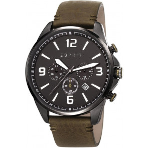Horlogeband Esprit ES108001002 Leder Olijfgroen 22mm