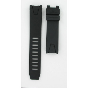 Horlogeband Omega 98000087 Rubber Zwart 21mm