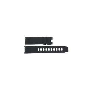 Horlogeband Omega 29005091 / 98000145 Rubber Zwart 22mm