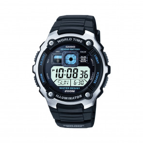 Casio horlogeband 3139 / 10302043 Kunststof / Plastic Zwart 20mm