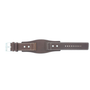 Horlogeband Fossil AM3695 Onderliggend Leder Bruin 24mm