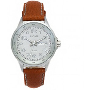 Horlogeband Fossil AM4335 Leder Bruin 18mm