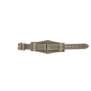 Horlogeband Fossil AM4460 Onderliggend Leder Bruin 18mm