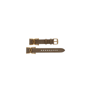 Horlogeband Fossil AM4620 Leder Beige 20mm