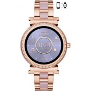 Horlogeband Michael Kors AMKT5041 Roestvrij staal (RVS) Rosé 18mm