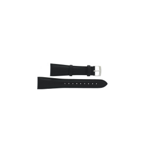 Horlogeband Armani AR0206 / AR5600 Leder Zwart 22mm