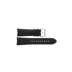 Horlogeband Armani AR0428 Leder Zwart 24mm