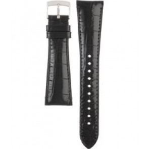 Horlogeband Armani AR0247 Leder Zwart 22mm