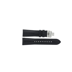 Horlogeband Armani AR0463 Leder Zwart 24mm
