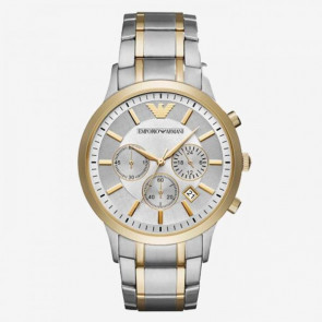 Horlogeband Armani AR11076 Staal Bi-Color 22mm