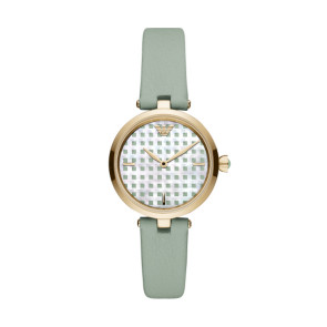 Horlogeband Armani AR11314 Leder Groen