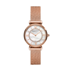 Horlogeband Armani AR11320 Mesh/Milanees Rosé 14mm