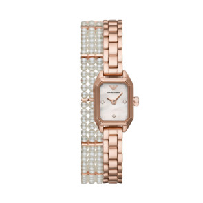 Horlogeband Armani AR11323 Staal Rosé 8mm