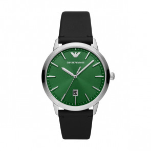 Horlogeband Armani AR11509 Leder Zwart 22mm
