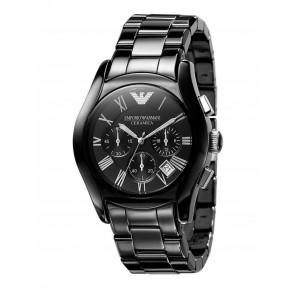 Horlogeband Armani AR1401 Keramiek Zwart 18mm