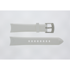 Horlogeband Armani AR1433 Silicoon Wit 18mm