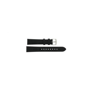 Horlogeband Armani AR1618 Leder Zwart 16mm
