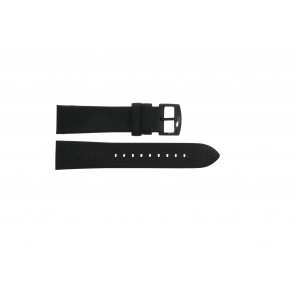 Horlogeband Armani AR1737 Leder Zwart 20mm