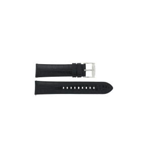 Horlogeband Armani AR2411 Leder Zwart 22mm