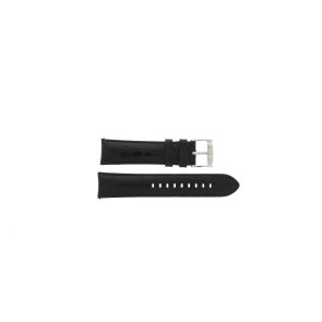 Horlogeband Armani AR2432 Leder Zwart 22mm