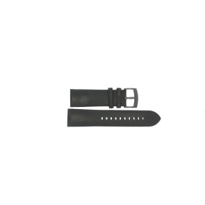 Horlogeband Armani AR2461 Leder Zwart 24mm