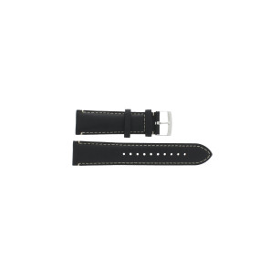 Horlogeband Armani AR5328 Leder Zwart 22mm