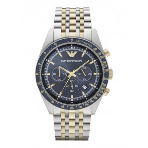 Horlogeband Armani AR6088 Staal Bi-Color 24mm