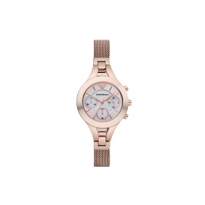Horlogeband Armani AR7391 Mesh/Milanees Rosé