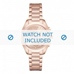 Armani horlogeband AR11051 Staal Rosé 18mm