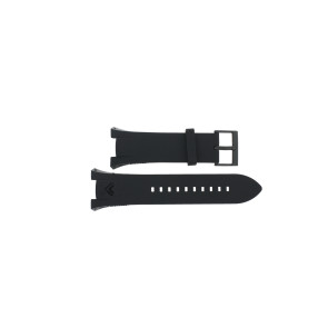 Armani horlogeband AX-1050 Silicoon Zwart 14mm