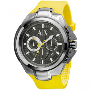 Horlogeband Armani AX1069 Silicoon Geel