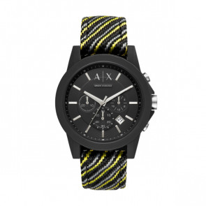 Horlogeband Armani Exchange AX1334 Leder/Textiel Multicolor 22mm