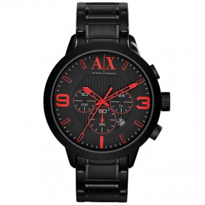 Horlogeband Armani Exchange AX1352 Staal Zwart