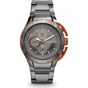 Horlogeband Armani Exchange AX1405 Roestvrij staal (RVS) Antracietgrijs 19mm