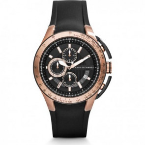 Horlogeband Armani Exchange AX1406 Rubber Zwart 19mm