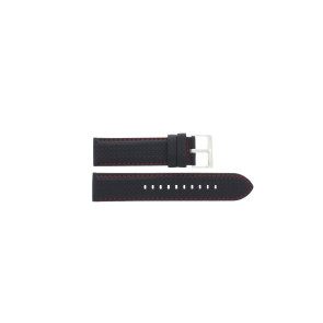 Horlogeband Armani Exchange AX1611 Leder/Textiel Zwart 22mm