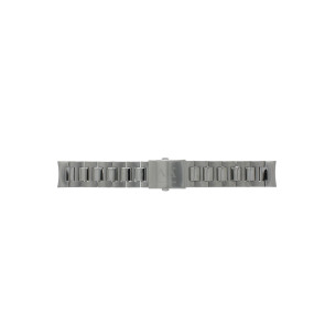 Armani horlogeband AX-2058 Staal Zilver 22mm