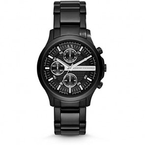 Horlogeband Armani Exchange AX2141 Staal Zwart 20mm