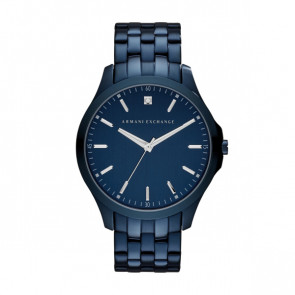 Horlogeband Armani Exchange AX2184 Staal Blauw 22mm