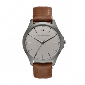 Horlogeband Armani Exchange AX2195 Leder Bruin 22mm
