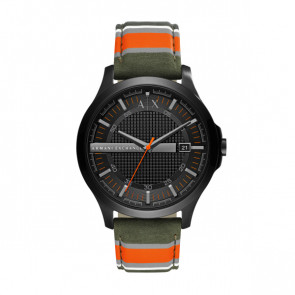 Horlogeband Armani Exchange AX2198 Leder/Textiel Multicolor 22mm