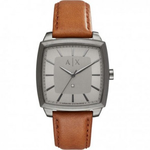 Horlogeband Armani Exchange AX2363 Leder Cognac 22mm