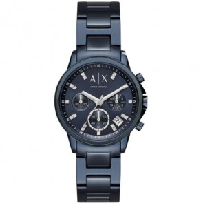 Horlogeband Armani Exchange AX4337 Staal Blauw 18mm
