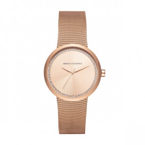 Horlogeband Armani Exchange AX4503 Staal Rosé 22mm