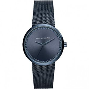 Horlogeband Armani Exchange AX4504 Staal Blauw 22mm