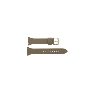 Horlogeband Armani Exchange AX4506 Leder Beige 22mm