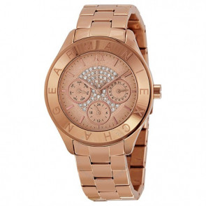 Horlogeband Armani Exchange AX5153 Roestvrij staal (RVS) Rosé 18mm